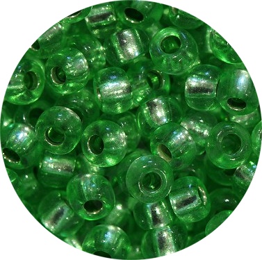 Бисер 5 гр Preciosa 08256 хруcталь цветной зелёный ЧМ