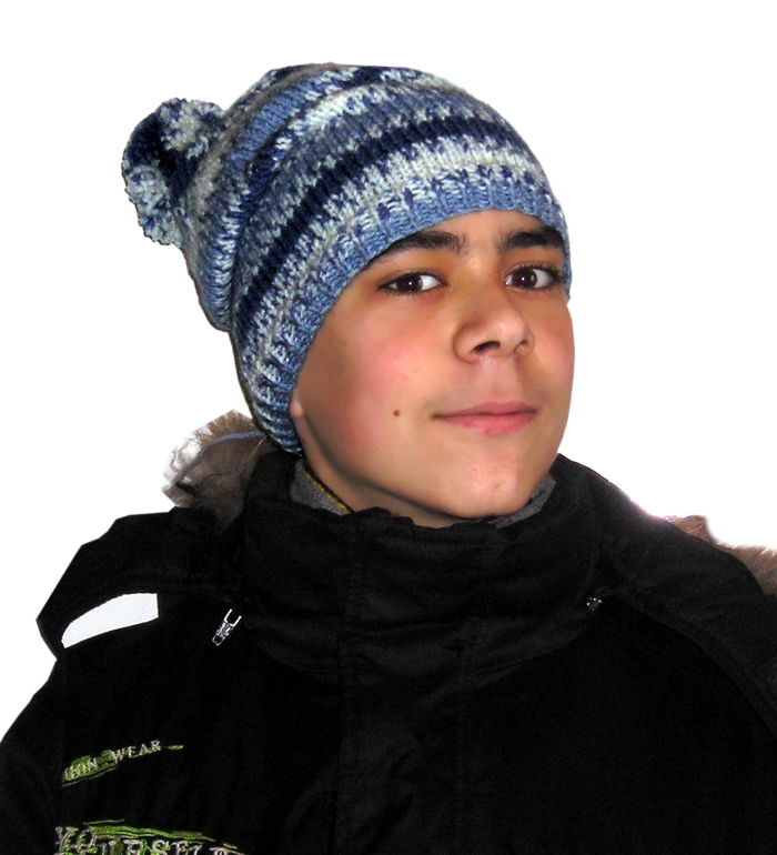 шапка с помпоном