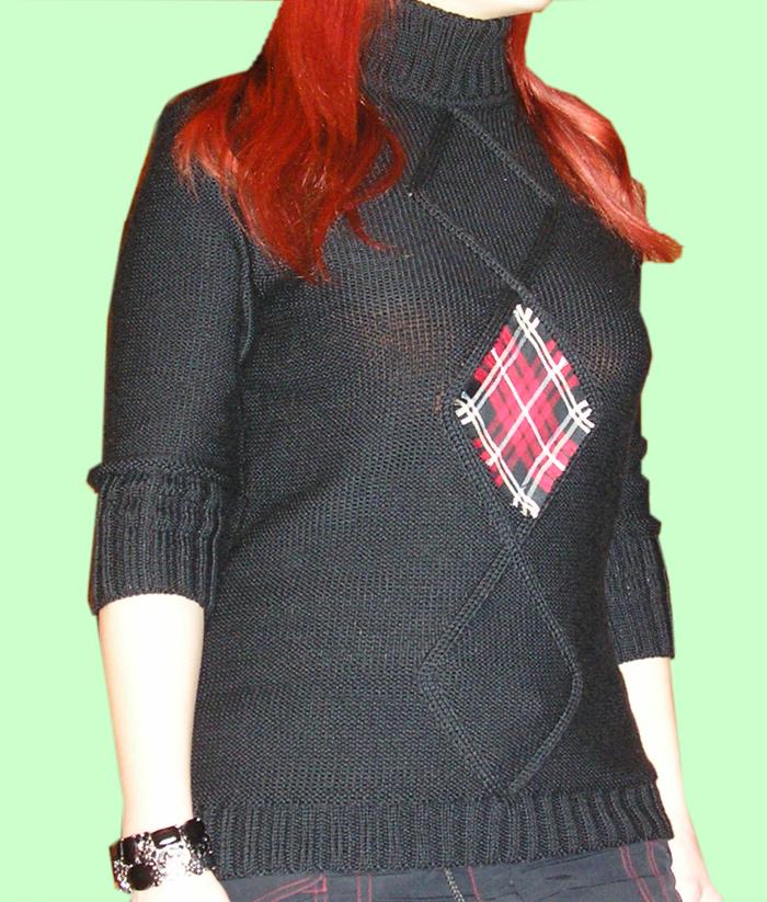 черный свитер