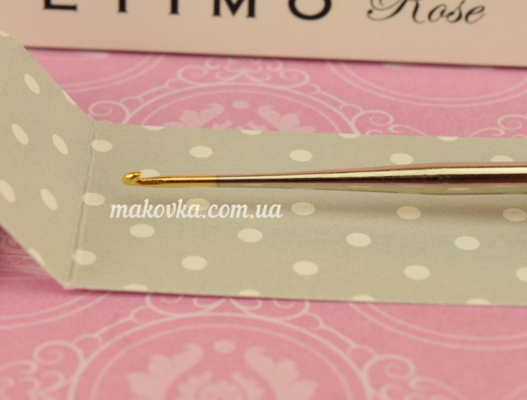 Крючок Tulip Etimo Rose стальной TEL-06e мягкая ручка розовая №6 (1 мм)