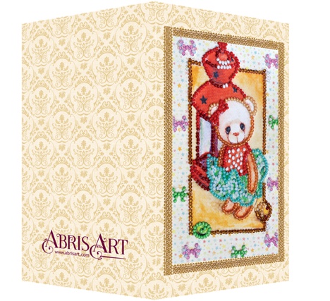 Набор для вышивания открытки Медвежонок Тедди-1, АО-101, Абрис Арт